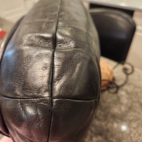 *Low Start* EUC Coach Kristen Black Leather Shoulder Bag - Picture 7 of 13